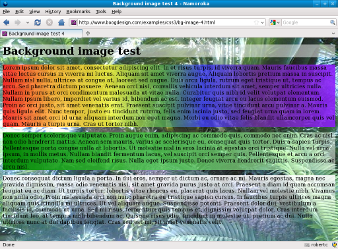 Screenshot of gradient backgrounds Firefox