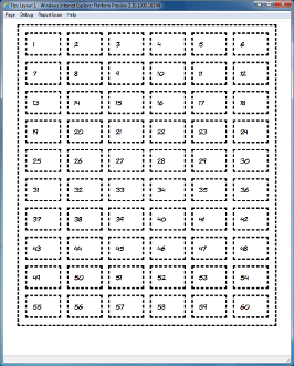A multiline flexbox layout at 800 pixels width