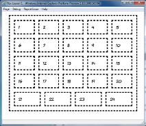A multiline flexbox layout at 640 pixels width with only 24 elements