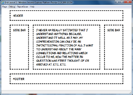 A three column layout with header and footer